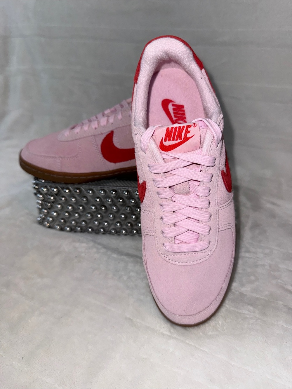 Nike Cortez TXT Pink Red White Sz 6.5Y 8Women. Style HF9994-600 - Picture 13 of 16